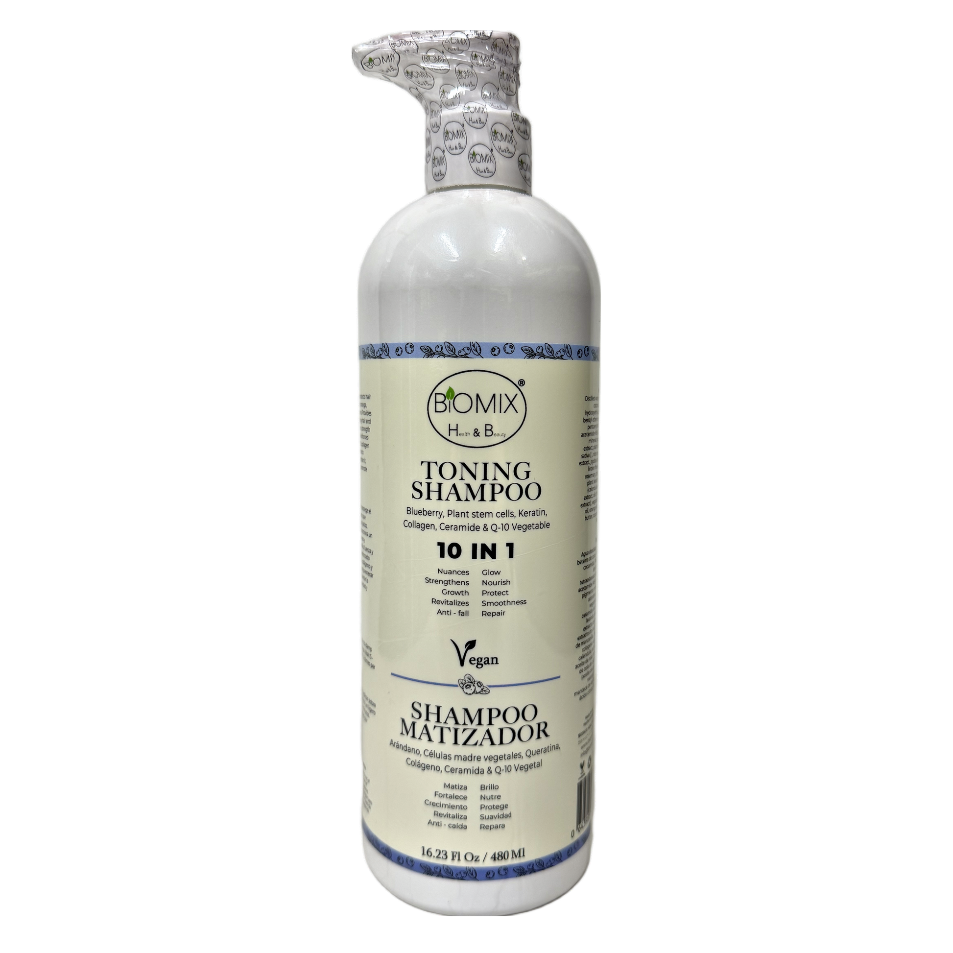 PORTADA REAL Shampoo Matizador 10 en 1 Biomix 480ml