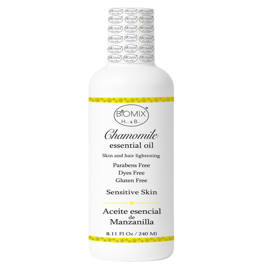 Aceite De Manzanilla Aclarante Para Cabello, Rostro Y Cuerpo 240 Ml. Uso en hogar, centros estético, spa, aparatología