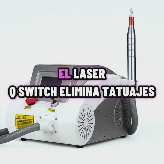 Láser Q-Switch para eliminación de tatuajes en funcionamiento — GSCOM