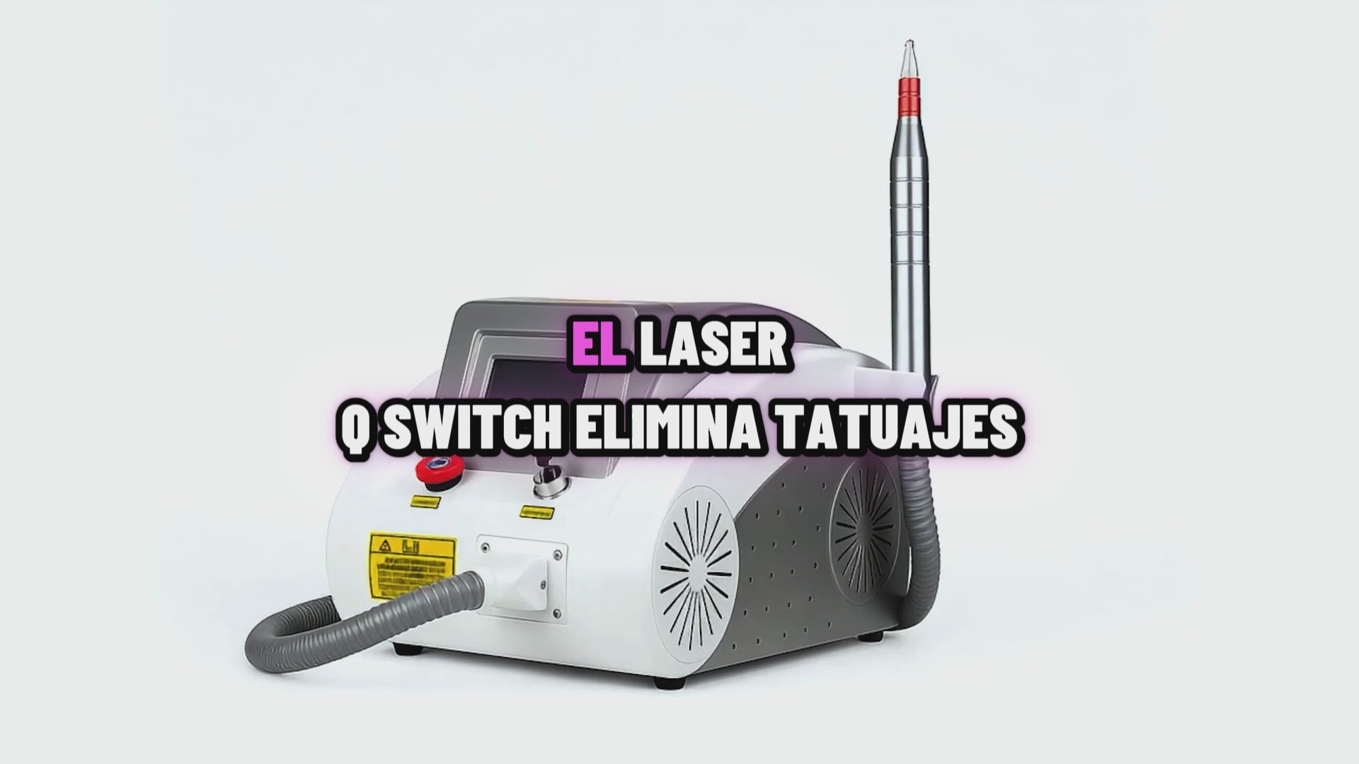 Láser Q-Switch para eliminación de tatuajes en funcionamiento — GSCOM