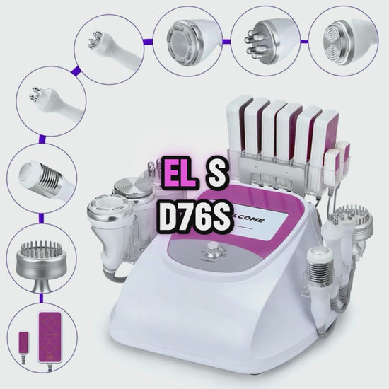 Multifuncional Radiofrecuencia Pro 9 en 1 Cavitación 40K, RF Frío/Calor, BIO+LED — demostración en funcionamiento GSCOM