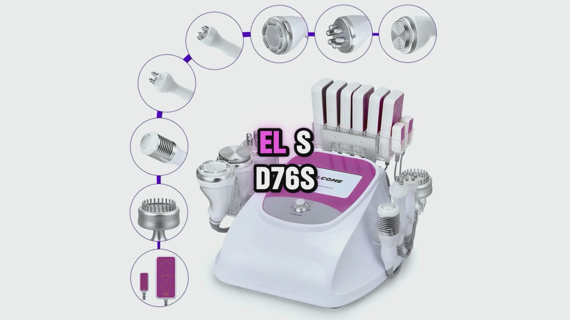 Multifuncional Radiofrecuencia Pro 9 en 1 Cavitación 40K, RF Frío/Calor, BIO+LED — demostración en funcionamiento GSCOM