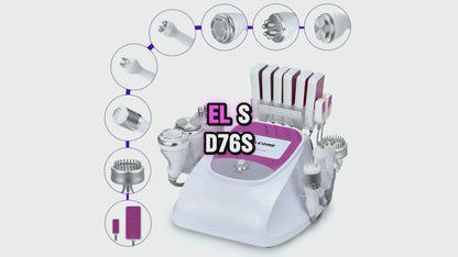 Multifuncional Radiofrecuencia Pro 9 en 1 Cavitación 40K, RF Frío/Calor, BIO+LED — demostración en funcionamiento GSCOM