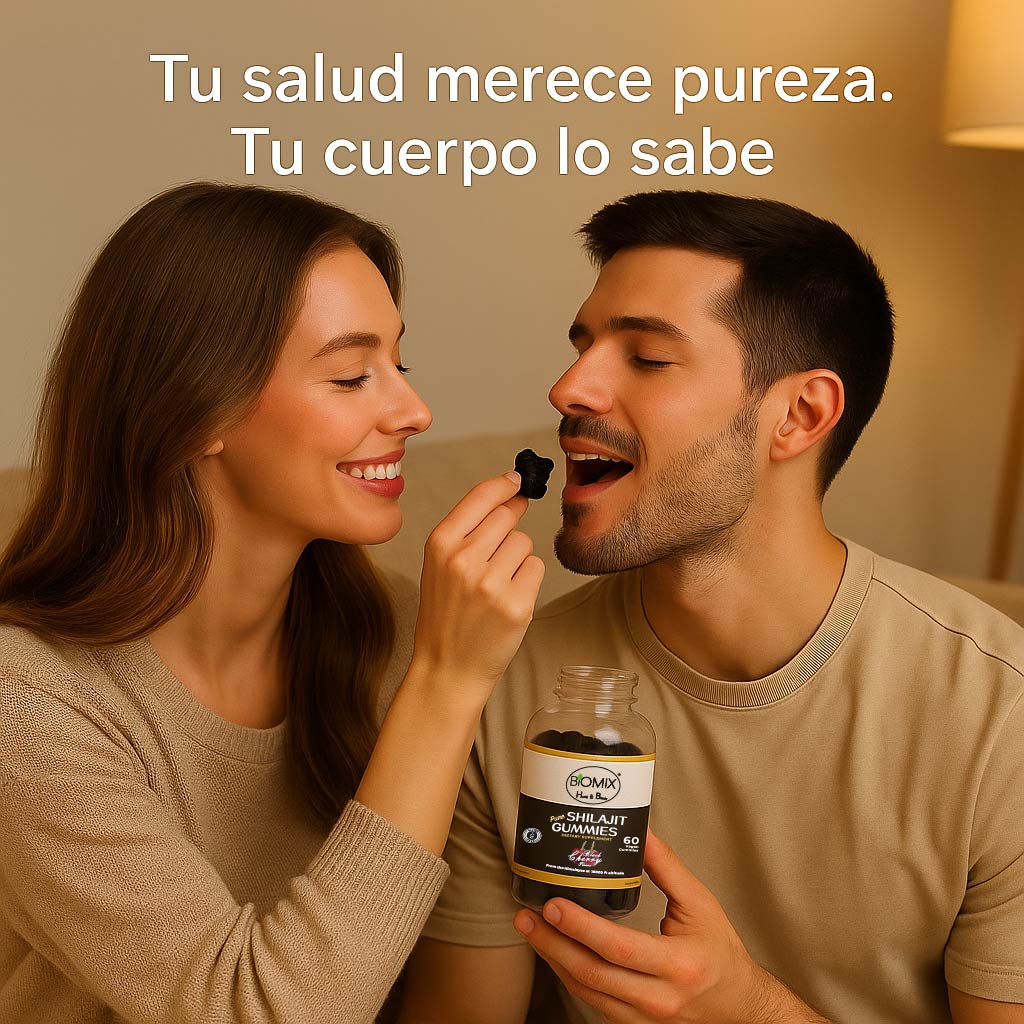 Gomitas de Shilajit Puro del Himalaya Premium a 18000 Pies de Altitud,  Veganas, Sin Gluten, Sin azúcares añadidas 30 Servicios