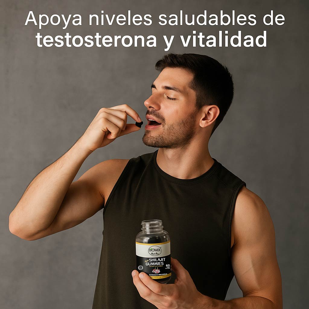 Gomitas de Shilajit Puro del Himalaya Premium a 18000 Pies de Altitud,  Veganas, Sin Gluten, Sin azúcares añadidas 30 Servicios