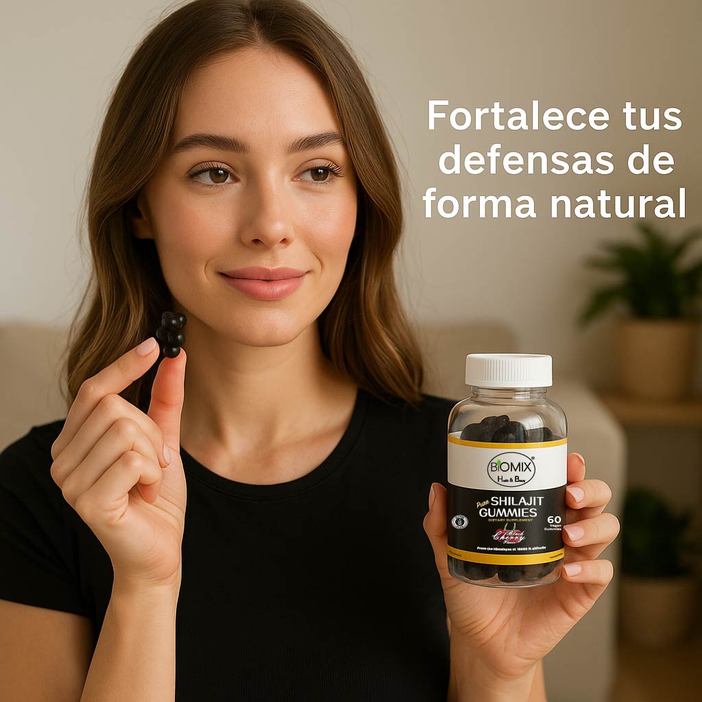 Gomitas de Shilajit Puro del Himalaya Premium a 18000 Pies de Altitud,  Veganas, Sin Gluten, Sin azúcares añadidas 30 Servicios