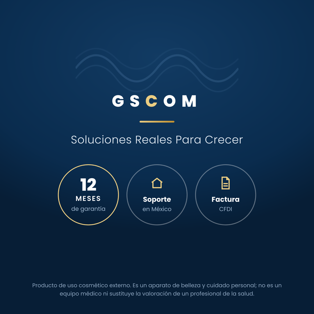 Ultrasonido Facial Profesional 1 MHz Cosmético 3 Cabezales — Rostro y Cuerpo | GSCOM