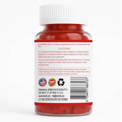 Gomitas Keto Adelgazantes Detox de Vinagre de Sidra de Manzana con la Madre Sin gluten, Veganas 30 Servicios