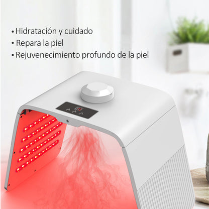Máquina LED Fototerapia 7 Colores + Nano Spray  Rejuvenecimiento Facial, Antiarrugas, Hidratación Profesional SPA, Aparatología, Cosmetología