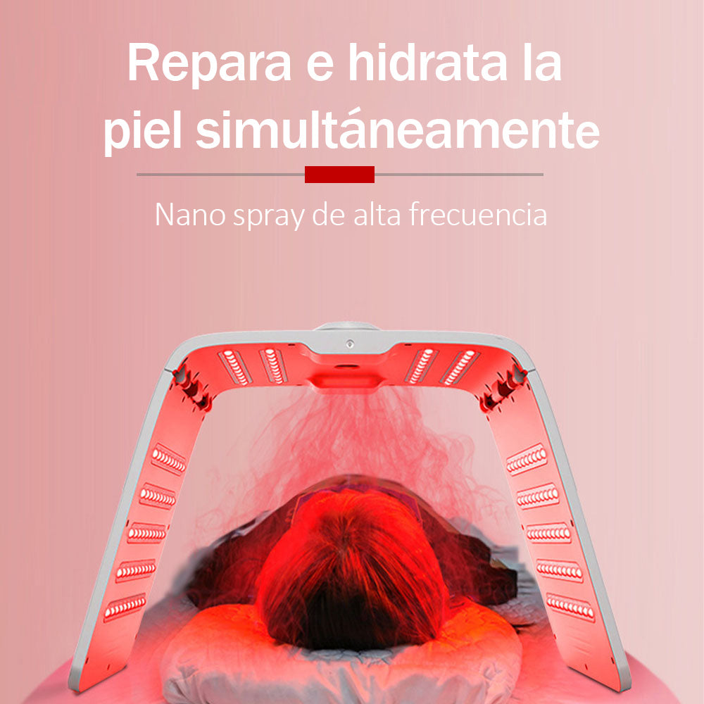 Máquina LED Fototerapia 7 Colores + Nano Spray  Rejuvenecimiento Facial, Antiarrugas, Hidratación Profesional SPA, Aparatología, Cosmetología