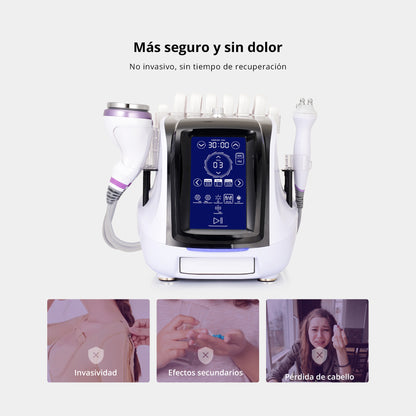 6-in-1 Radiofrequency Device with Cavitation 40K Pro 2.0, Facial/Body RF, Vacuum, Laser Liposuction and Complete Rejuvenation