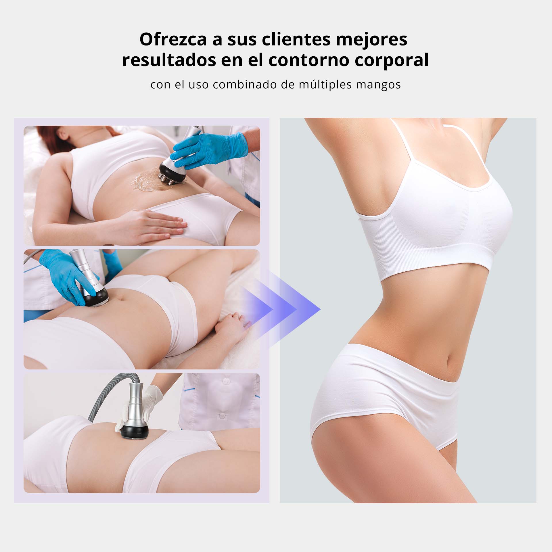 Equipo Estético Profesional de Radiofrecuencia 9 en 1 con Cavitación 80K, Vacum, Lipo Láser, RF Corporal y Facial, EMS LED, Martillo Frío/Calor, BIO y Ojos