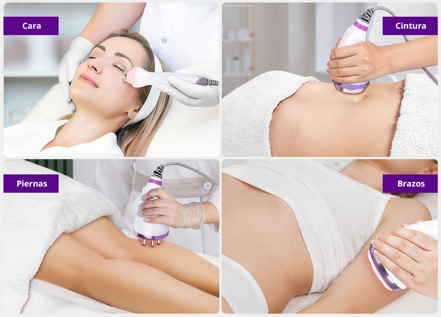 6-in-1 Radiofrequency Device with Cavitation 40K Pro 2.0, Facial/Body RF, Vacuum, Laser Liposuction and Complete Rejuvenation