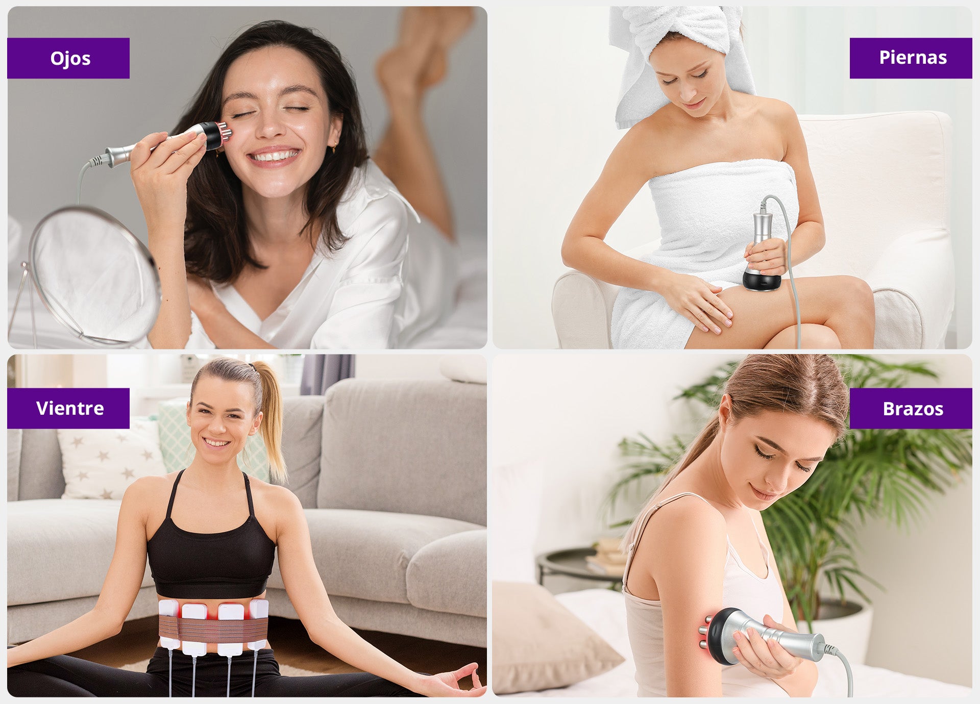 Equipo Estético Profesional 6 en 1 con Cavitación 80K, Vacuum RF, LipoLáser 635 nm, RF Facial y Corporal, Ojos RF