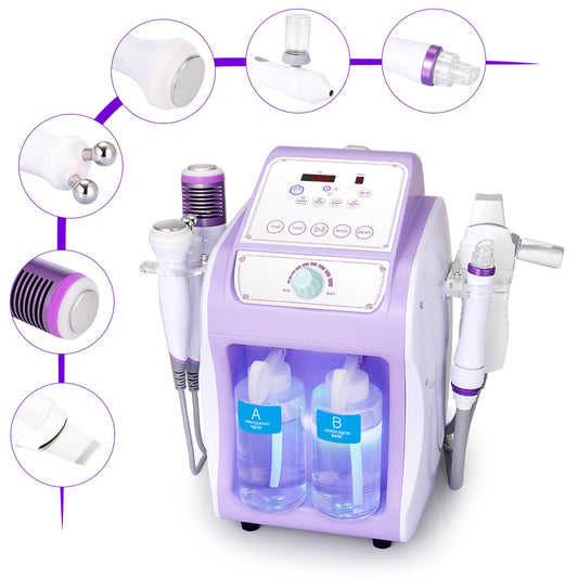 Equipo Profesional de Limpieza Facial 6 en 1  Hydrodermoabrasión, Peeling Ultrasónico, Martillo Frío-Calor, BIO, Spray Atomizador y Radiofrecuencia Facial Reafirmante