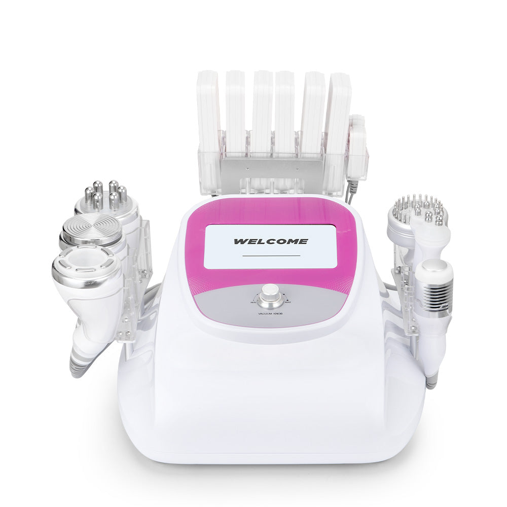 Multifunctional Radiofrequency Pro 9 in 1 Cavitation 40K, Cold/Hot RF, BIO+LED, Vacuum, Lipo Laser, Facial and Body Lifting