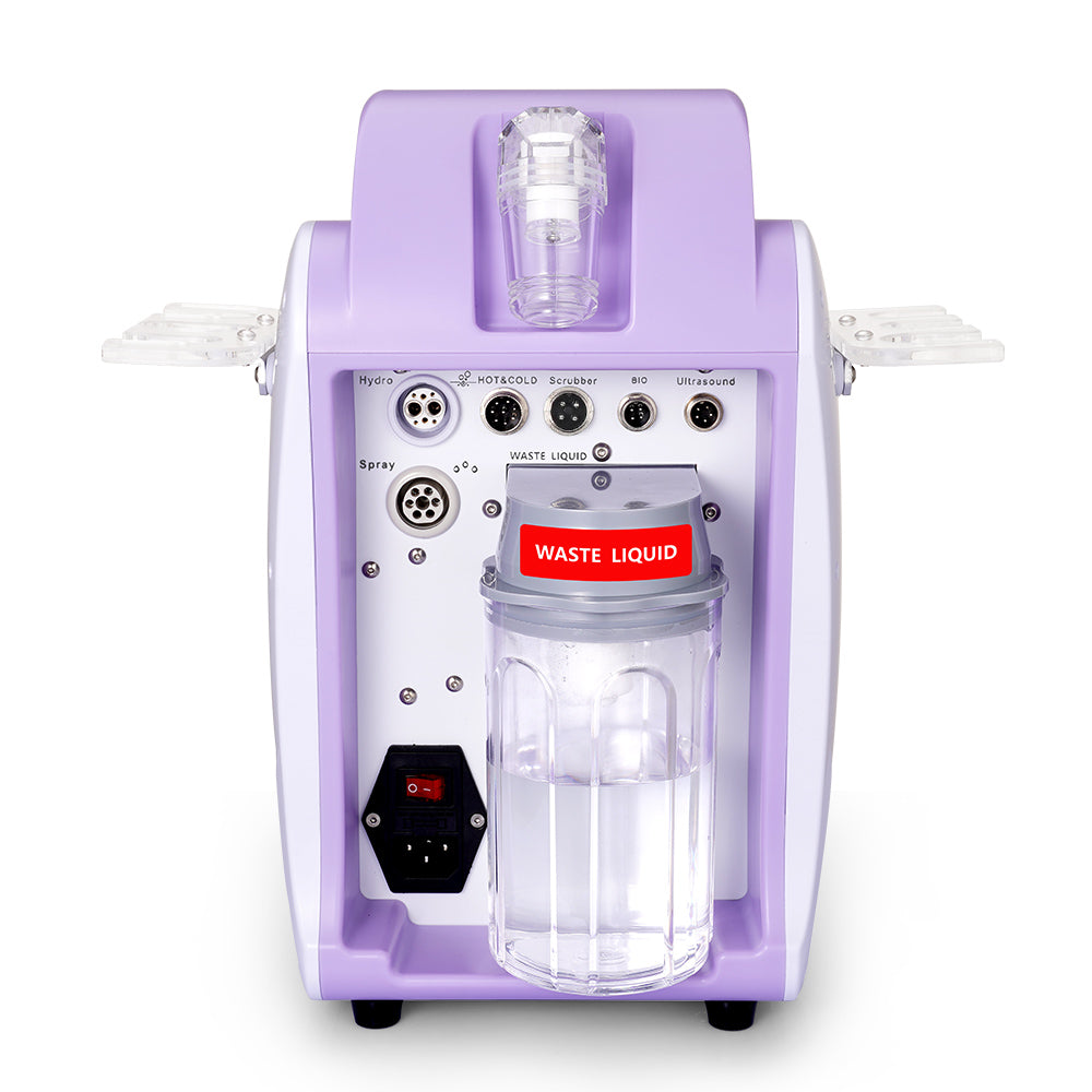 Equipo Profesional de Limpieza Facial 6 en 1  Hydrodermoabrasión, Peeling Ultrasónico, Martillo Frío-Calor, BIO, Spray Atomizador y Radiofrecuencia Facial Reafirmante