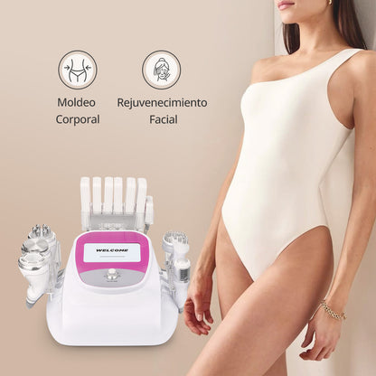 Multifunctional Radiofrequency Pro 9 in 1 Cavitation 40K, Cold/Hot RF, BIO+LED, Vacuum, Lipo Laser, Facial and Body Lifting