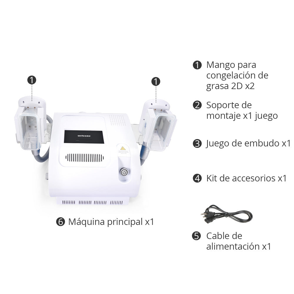 Criolipólisis Profesional 2 Cabezales – Reducción de Grasa, Modelado y Definición Corporal